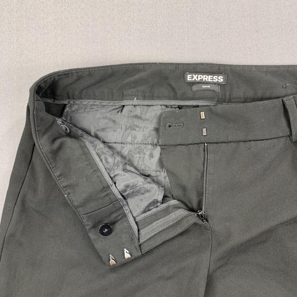 Express Pants Womens 8R Black Editor Dress Slacks Straight Leg Stretch Career - Picture 4 of 16